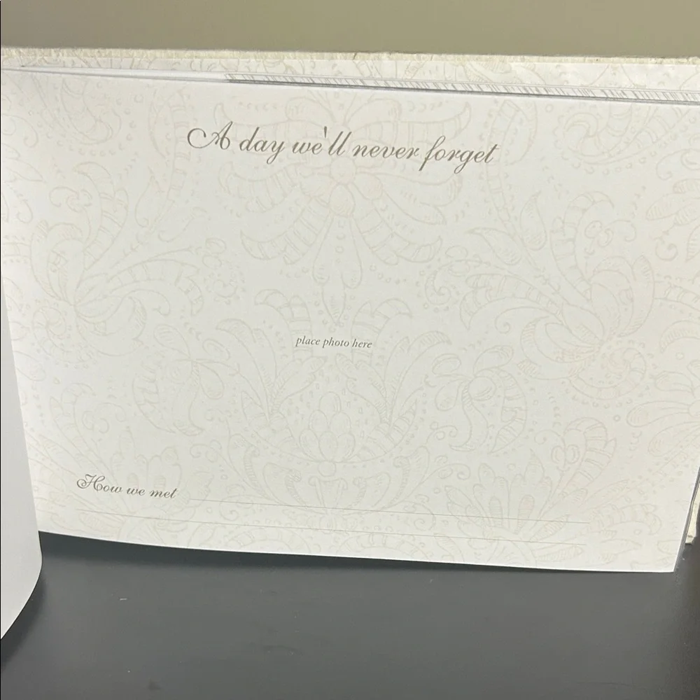 Burnes Of Boston‎ Romantic Wedding Keepsake Album - Pink and Silver